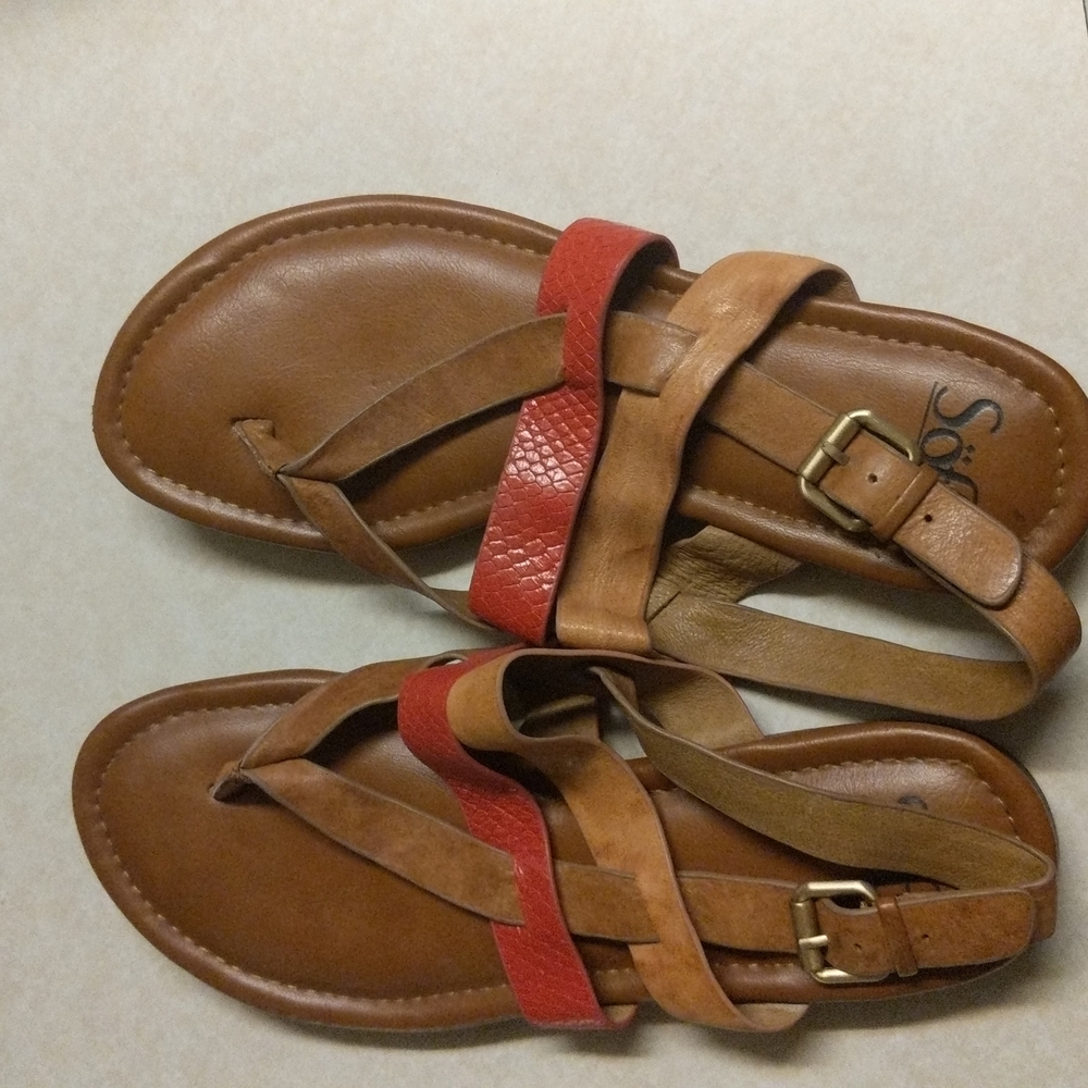 Sofft leather Sandals size 10
